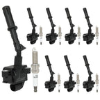 Set of 8 Ignition Coils & Spark Plugs for Mercedes-Benz GL450 (2013–2014)