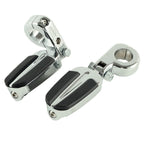 1 1/4" Engine Guard Footrests Footpegs for Harley Touring Glide