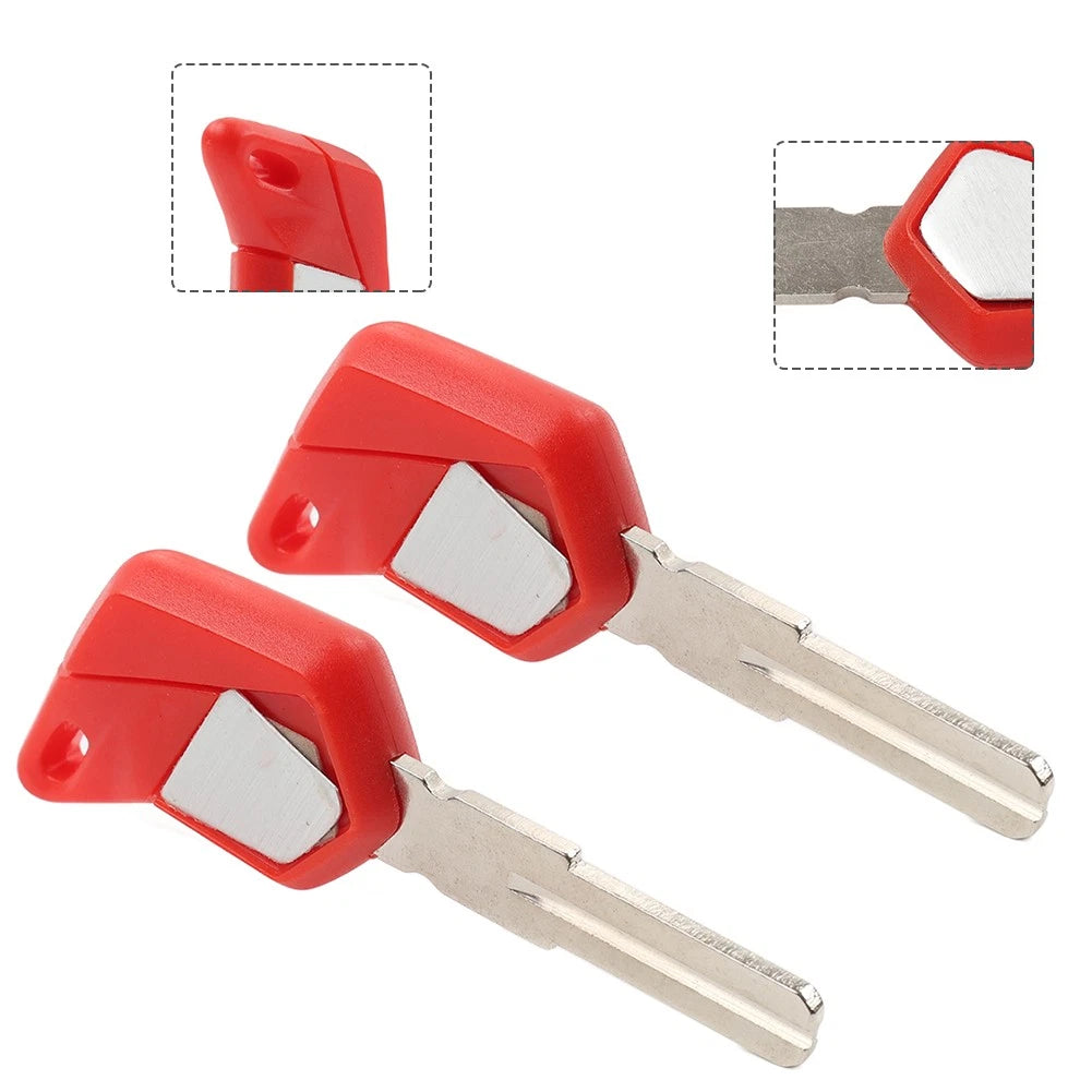 2X Uncut Blade Blank Key for MV Agusta F4 1000 Brutale (920 990 1090)