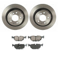 Akebono Euro Rear Brake Kit 298mm Disc Rotors Ceramic Pads for BMW E39 (1997–2003)