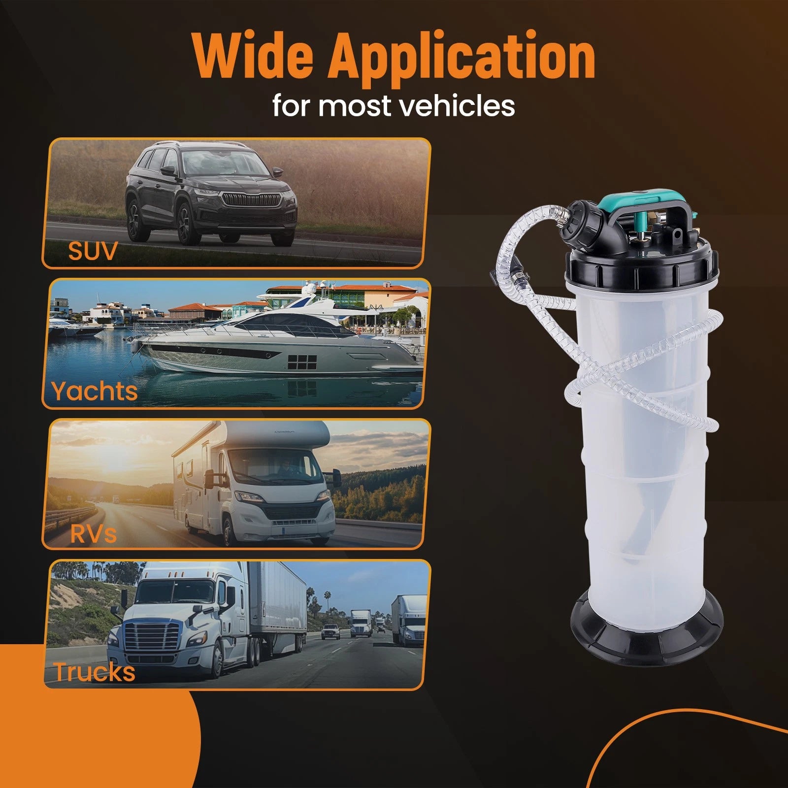 7.5L Dual Mode Oil Extractor for Car (Manual & Pneumatic)