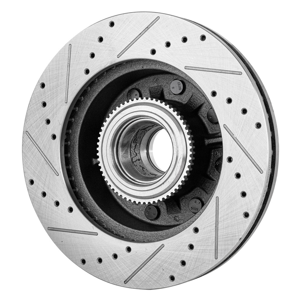 Disc Brake & Pad Kit for Ford F-250 Super Duty (2010–2012) Cross-drilled