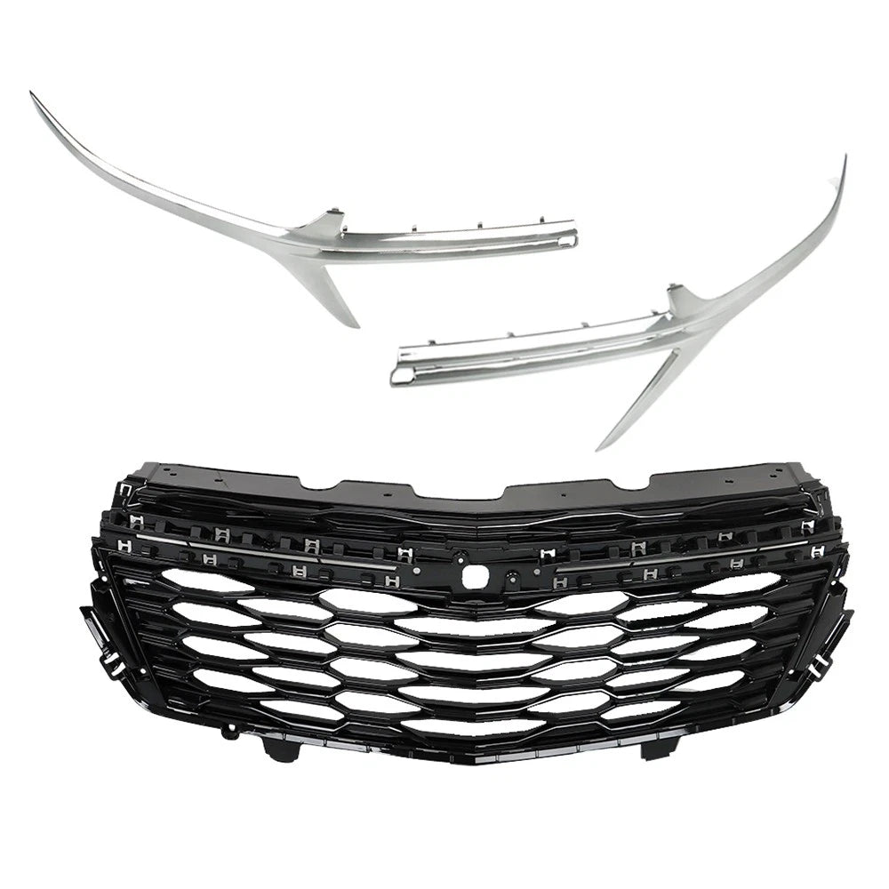 Set of 2 Front Upper Grille Replacements for Chevrolet Equinox (2022–2023)