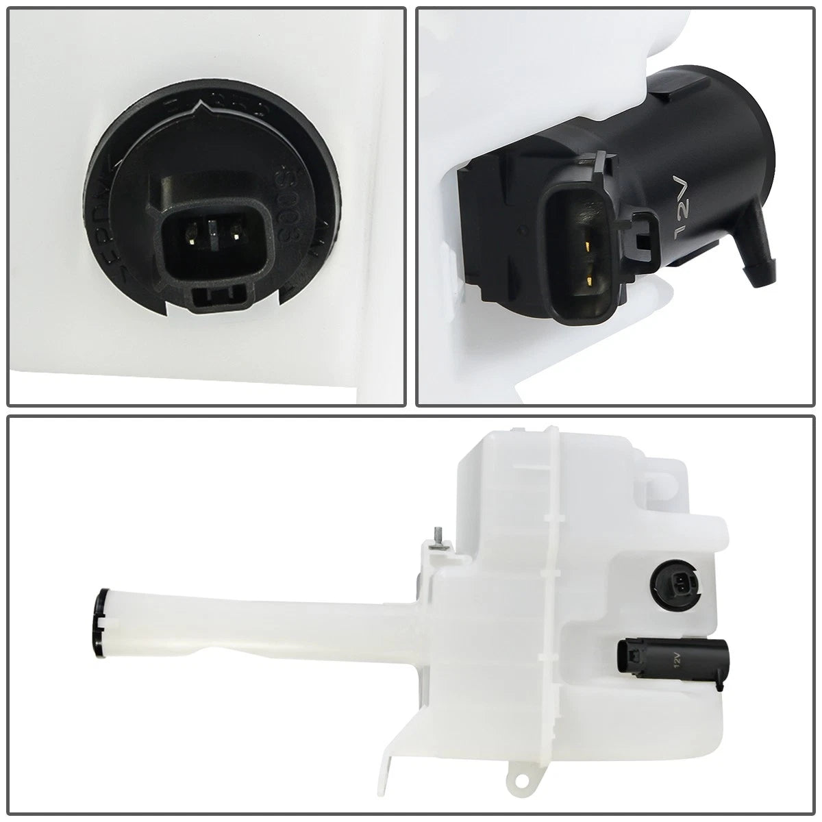 Windshield Washer Fluid Reservoir Tank w/ Level Sensor for Toyota Sienna (1998–2003)