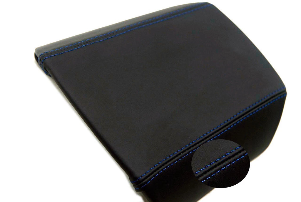 Center Console Armrest Cover for Camaro (2010–2015) Blue Stitch