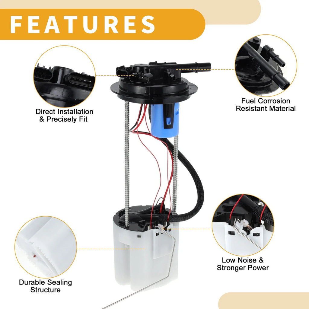 Electric Fuel Pump Assembly for Chevy Silverado 1500 (2009–2013) No.19206576