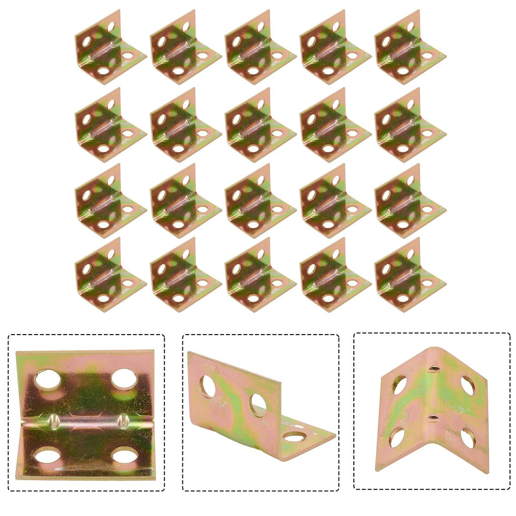 Angle Bracket for Stainless Steel Table Fastener 4 Holes 90 Degree