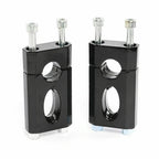 Set of 2 Black Handlebar Mount Clamps Risers 7/8" for Honda XR50 CRF50 (2000–2023)