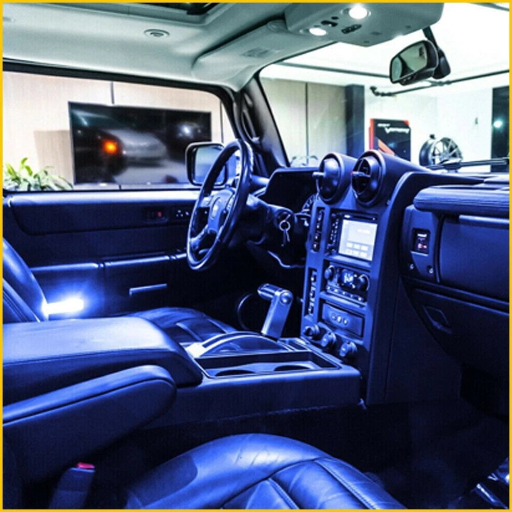 2X Blue LED Door Panel Courtesy Light for Chevrolet GMC Hummer Cadillac