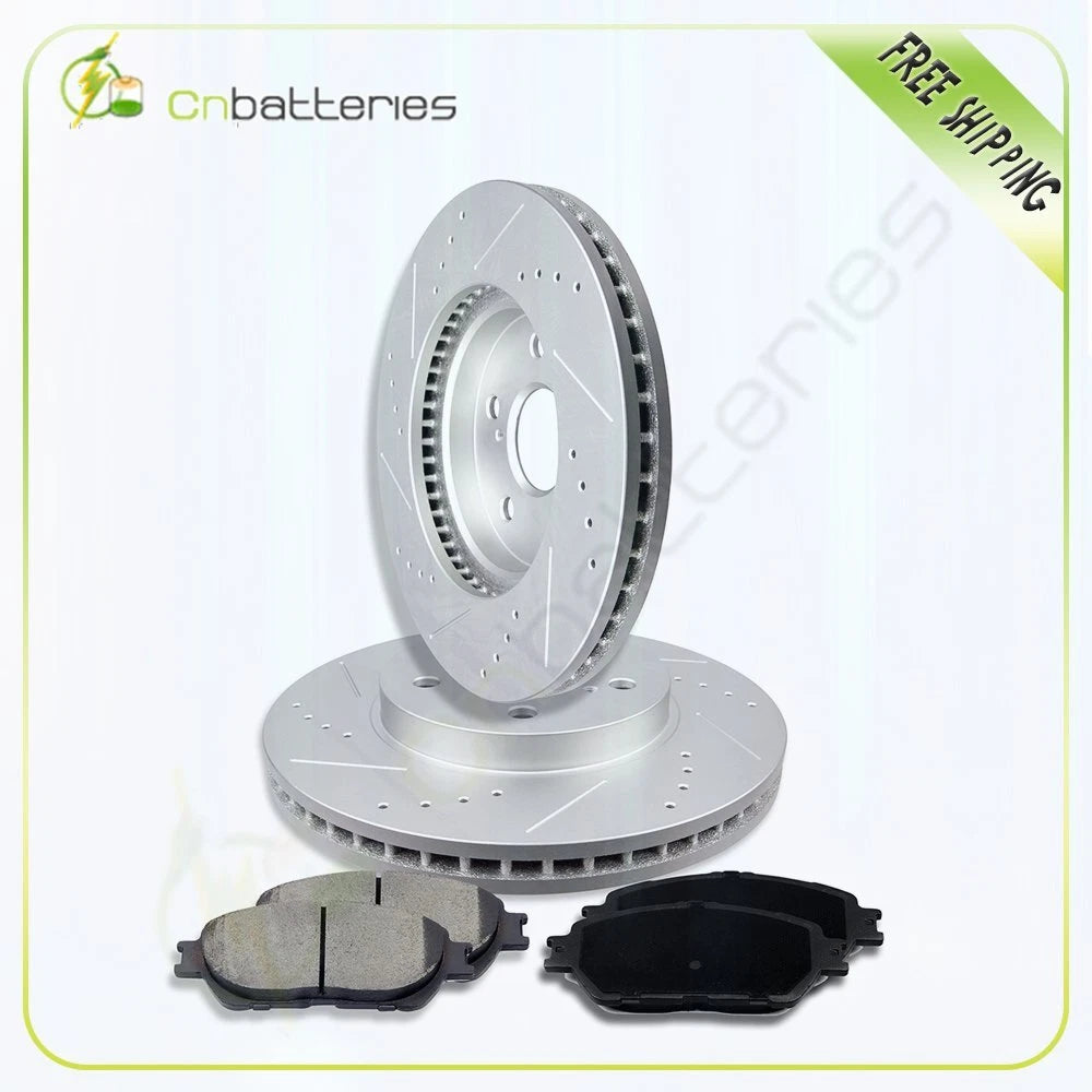 Front Brake Rotors & Ceramic Pads for Toyota Sienna, Solara, Lexus ES300 (2002–2010)