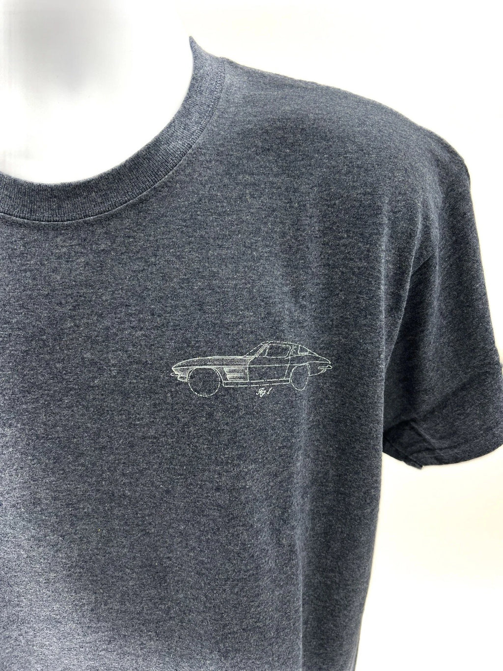 Heather Blue T-Shirt Corvette Blueprint for Chevy Corvette C7 (2014–2019)
