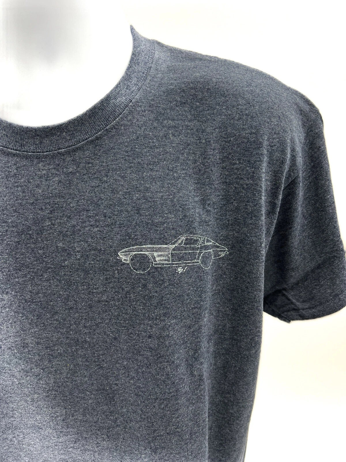 Heather Blue T-Shirt Corvette Blueprint for Chevy Corvette C7 (2014–2019)