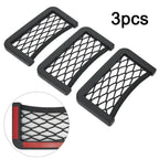 3 x Storage Net Bag Accessories Organizer Parts Phone Holder Pocket for Car