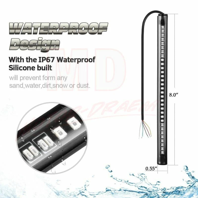 48 LED Turn Signal Brake Tail Light for Motorcycle (Universal)