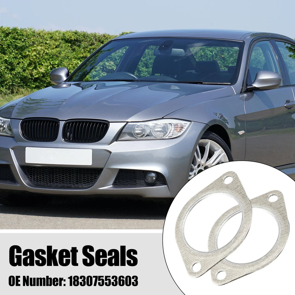 2pcs Exhaust Pipe Flange Gasket Seal for BMW E60 E71 E82 E88 (2008–2017) NO. 18307553603