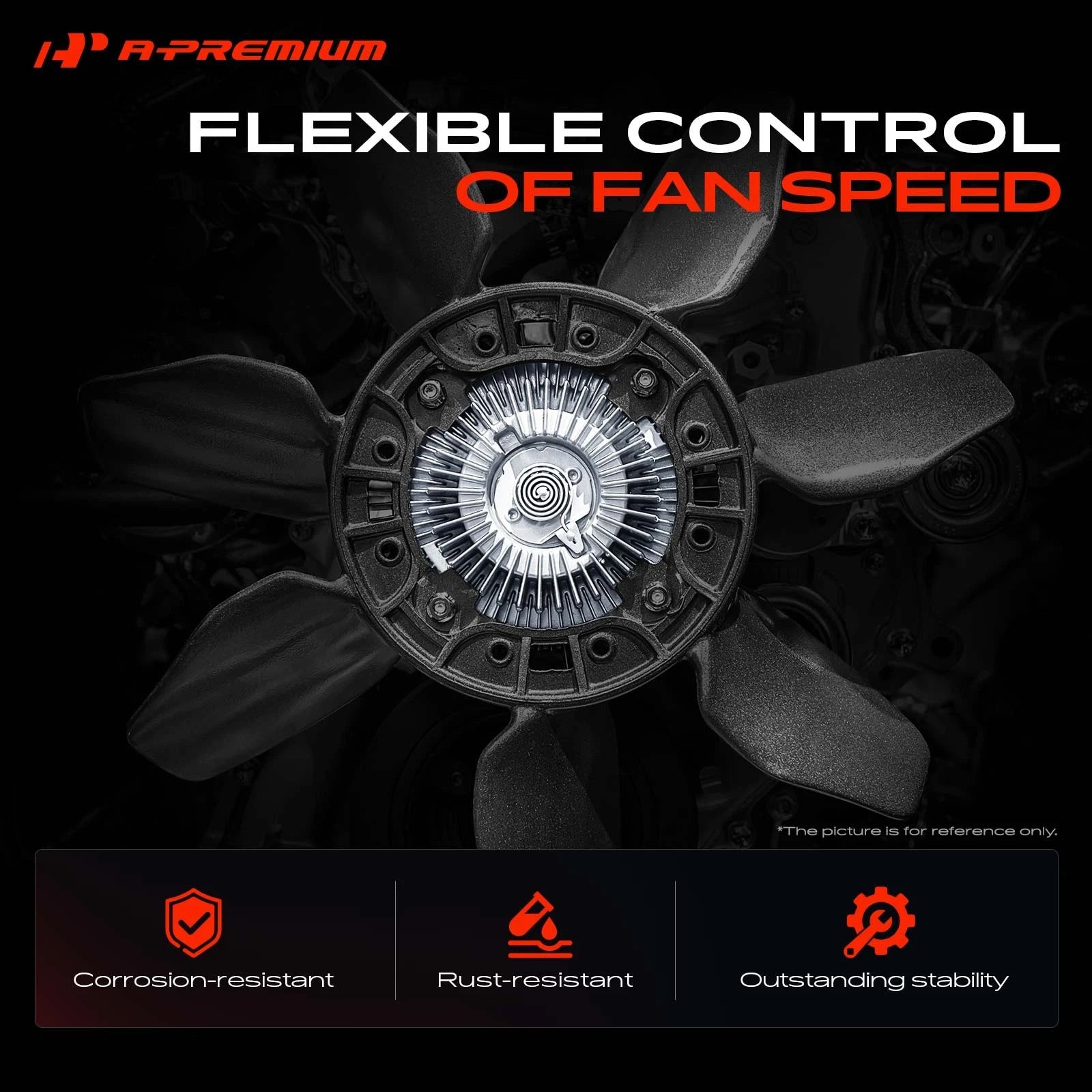 Engine Cooling Fan Clutch for Chevy Malibu, Impala, Cadillac, Lincoln
