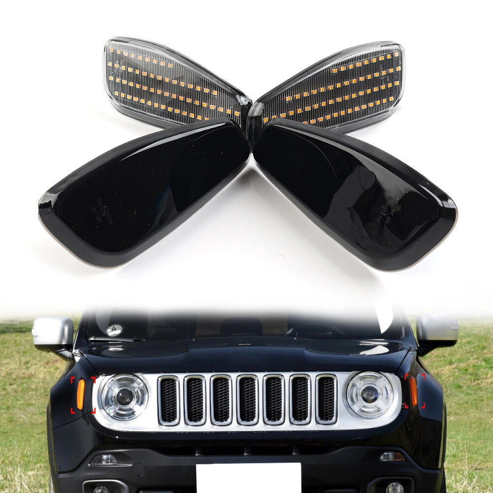 LED Dynamic Side Marker Light Turn Signal Lamp for Jeep Renegade (2015–2022)
