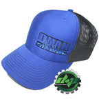 Duramax Diesel Trucker Hat Blue Black Mesh Snapback Cap