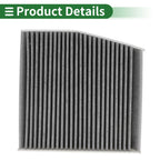 Cabin Air Filter for Mercedes-Benz A-Class (W176) A 160 (2015–2018)