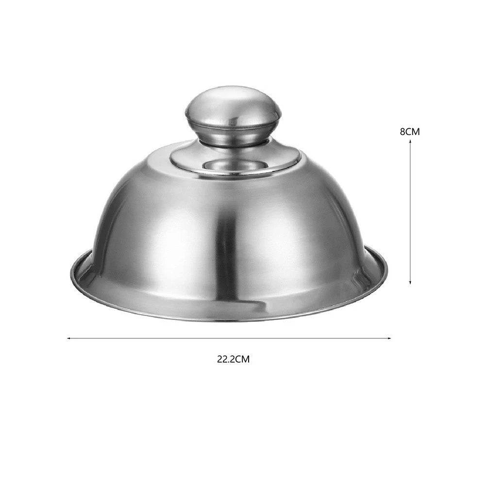 Stainless Steel Hamburger Grill Top Cover for 18/20/22 CM Models
