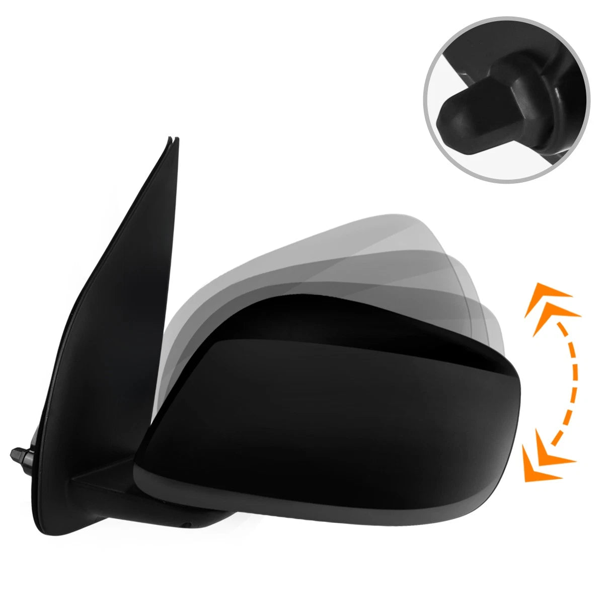 Manual Adjustable Side Rear View Mirror Left for Frontier/Xterra (2005–2015)
