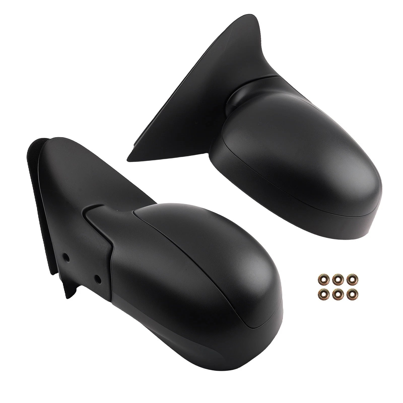 Black Manual Mirrors Pair for Ford F-150 Harley Davidson (2001–2003) FO1321300