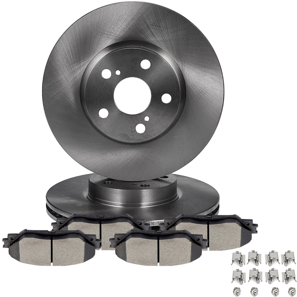 Front Brake Pads and Rotors for Scion xD, Toyota Corolla (2008–2014)