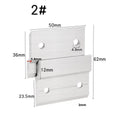 Set of 2 Aluminum Alloy Z Shaped Wall Panel Brackets for Display Mounting