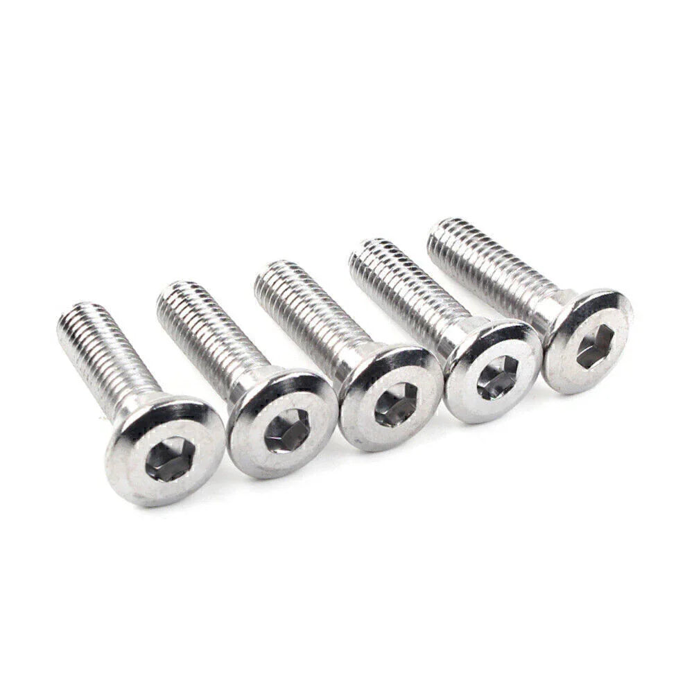5 x M8x30mm Steel Bolts Hex Socket Disc Brake Rotor Screws Fasteners