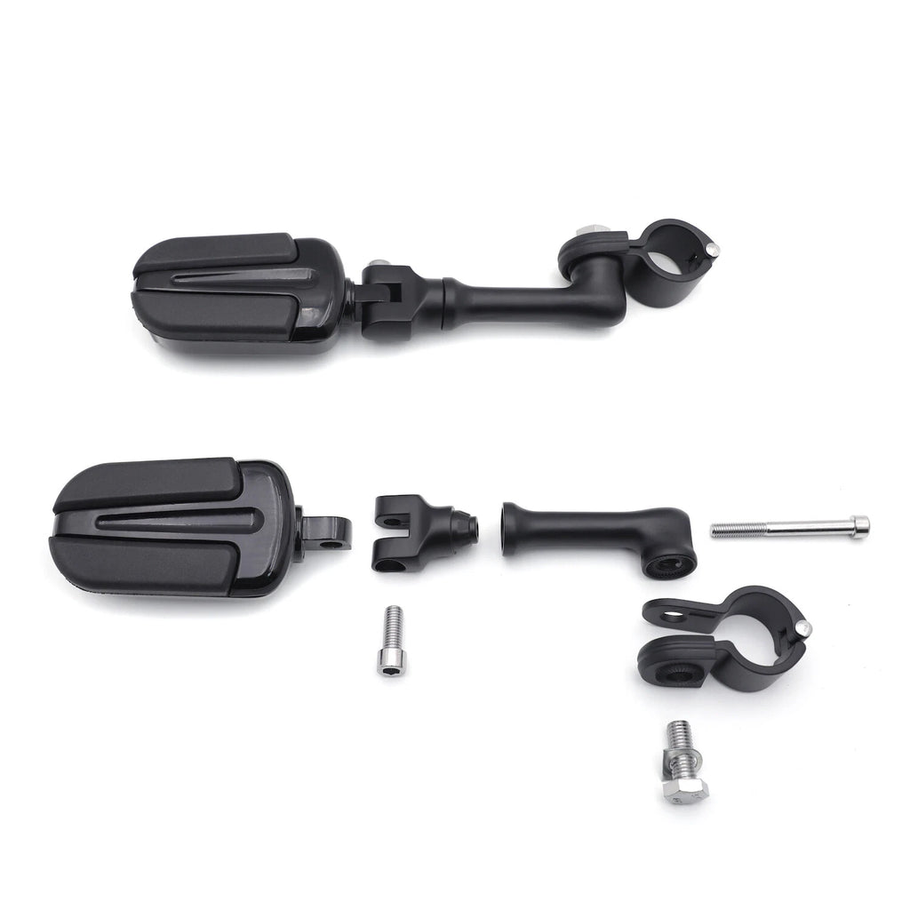 4.5" Black Slipstream Footpegs 1-1/4" for Yamaha Road Star Warrior (2002–2009)