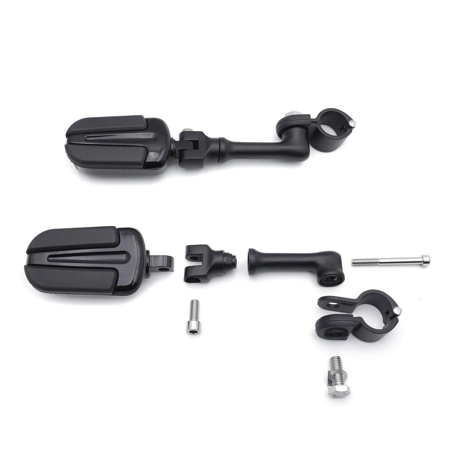 4.5" Black Slipstream Footpegs 1-1/4" for Yamaha Road Star Warrior (2002–2009)