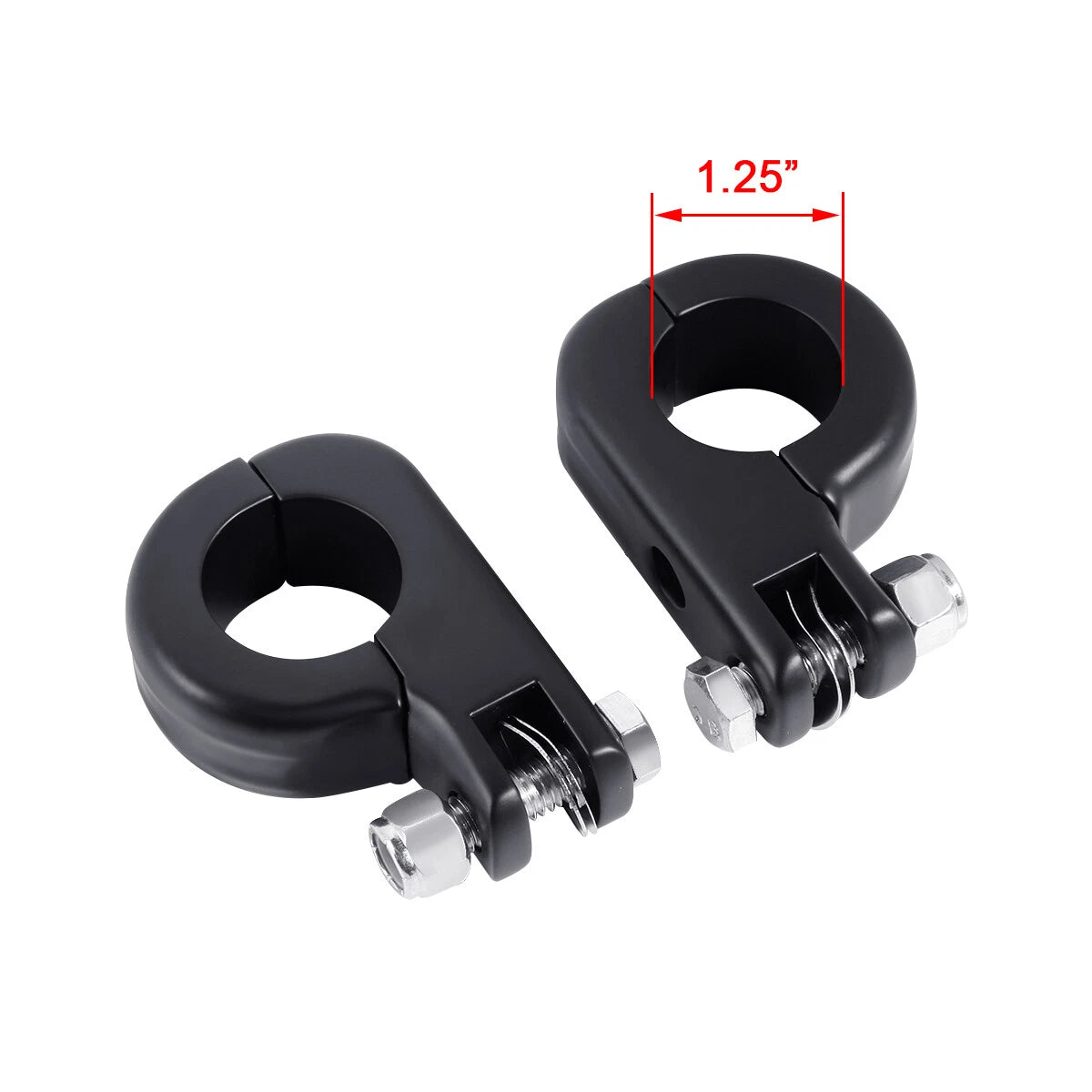 Matte Black Foot Pegs for Harley Electra Glide (2014–2023)