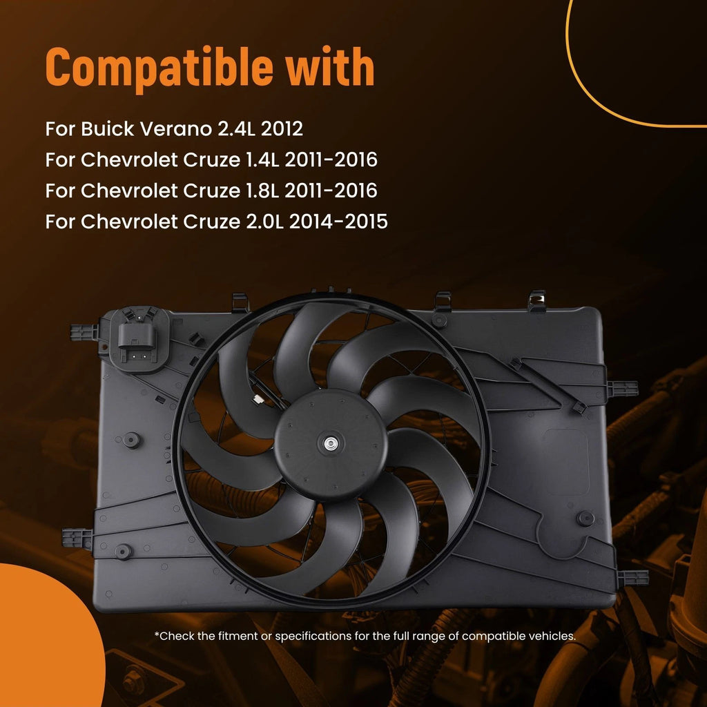Radiator Cooling Fan for Buick Verano and Chevy Cruze (2011–2016)