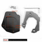 Sidestand Plate Kickstand Extension Pad for BMW F800GS (2008–2016) Chrome T9