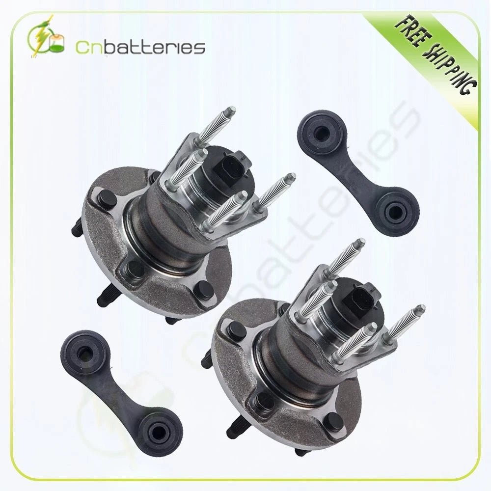 Set of 4 Wheel Hub Bearing Assembly Sway Bar Kit for Chevrolet Malibu (2004–2008)