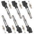 Set of 2 Ignition Coils & Iridium Spark Plugs for Audi A3 TT (2006–2013)