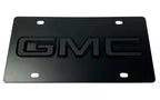 GMC License Plate Emblem Premium Black 3D Logo for Sierra (2014–2020)