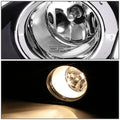 Pair of Fog Lights with Switch for Toyota Corolla (2009–2010) - Clear Lens, Chrome Ring