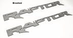 Emblems Badges Pair Brushed Stainless Steel for 2009–2019 SVT Raptor