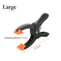 Adjustable Ratcheting Hand Clamps Set of 2 Quick Release Grip Black Orange