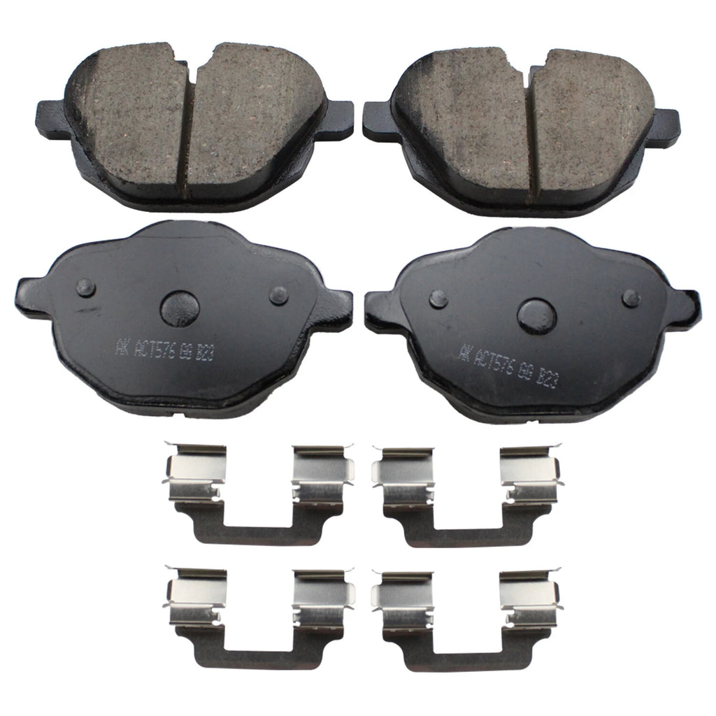 Akebono Euro Rear Disc Brake Pads for BMW 5 Series F10, X3 F25, X4 F26, Z4 E89, i8 (2011–2019)