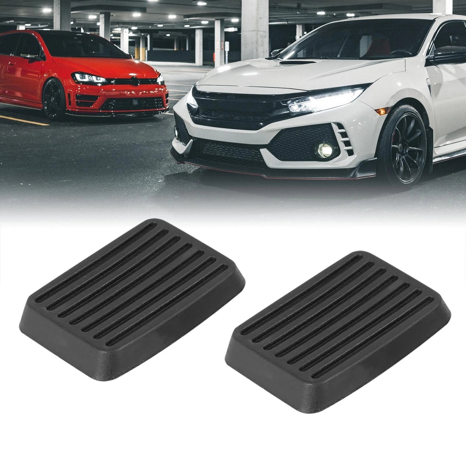 Pair Brake Clutch Pedal Pads Cover for Hyundai Accent Elantra Excel Getz Scoupe (1995–2012)