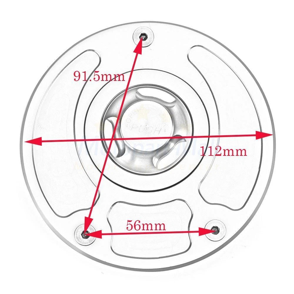 Keyless Fuel Gas Tank Cap Cover for Kawasaki ZX10R ZX14 (2006–2013)