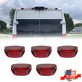 5X Red Rear Cab Roof Marker Running Lights for Ram ProMaster 1500 2500 3500 (2014–2023)