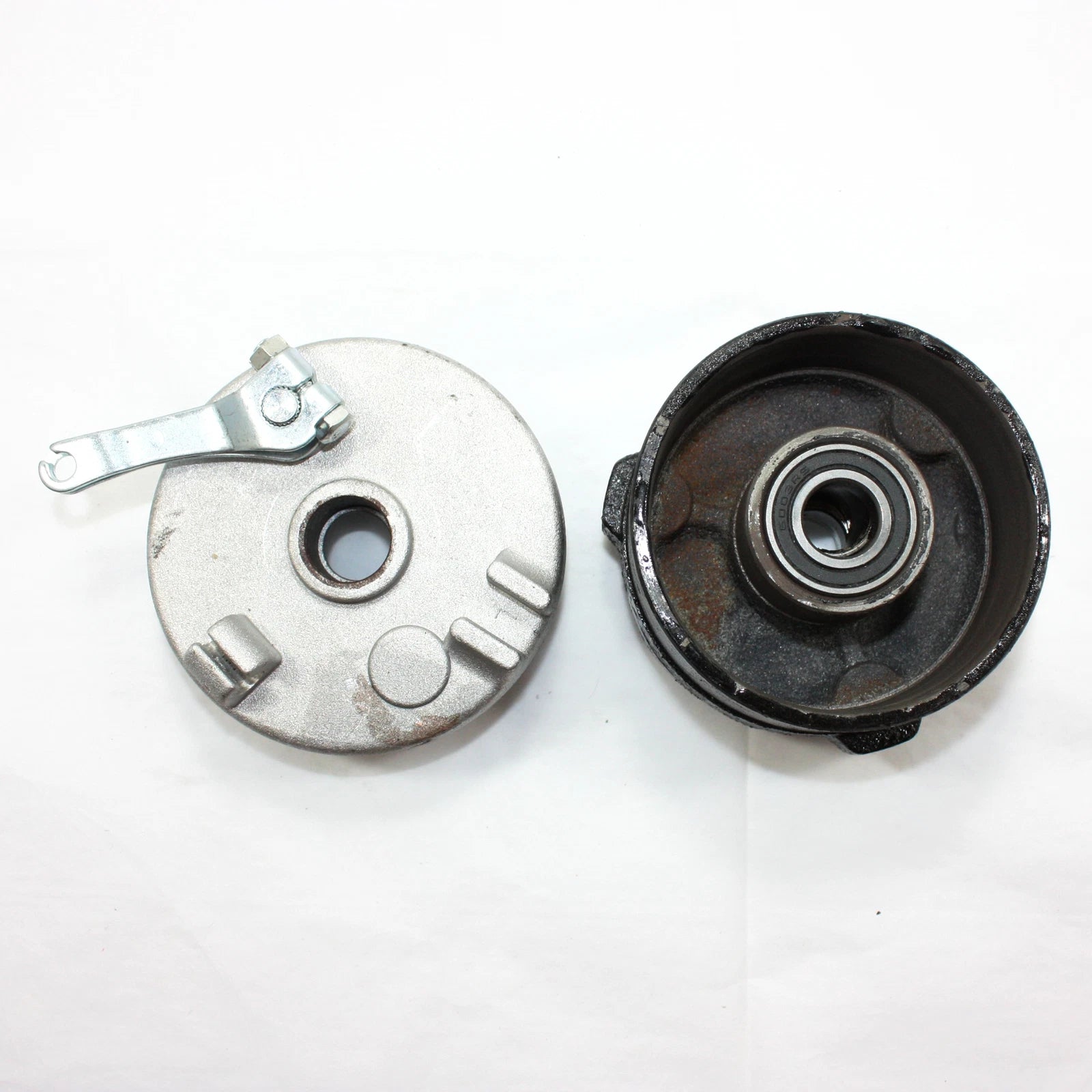 3 Stud Drum Brake Housing Wheel Hub + Shoes for 110cc 125cc Quad ATV (N/A)