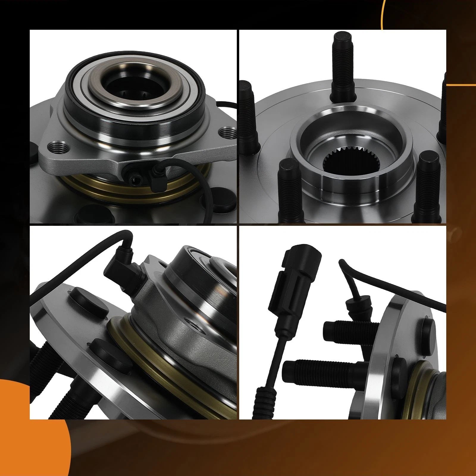 5-Stud Wheel Hub Assembly Front for Dodge Ram 1500 (2006–2009) 7203010 ABS