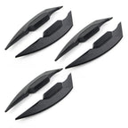 Black Motorcycle Fairing Winglets Side Spoiler Deflectors for Universal Models