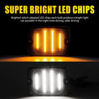 Smoked Lens LED Side Marker Signal Turn Light for Jeep Wrangler YJ (1987–1995)