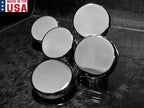 Chrome Fluid Cap Cover Set for Chevrolet Corvette C7 (2014–2019) Automatic