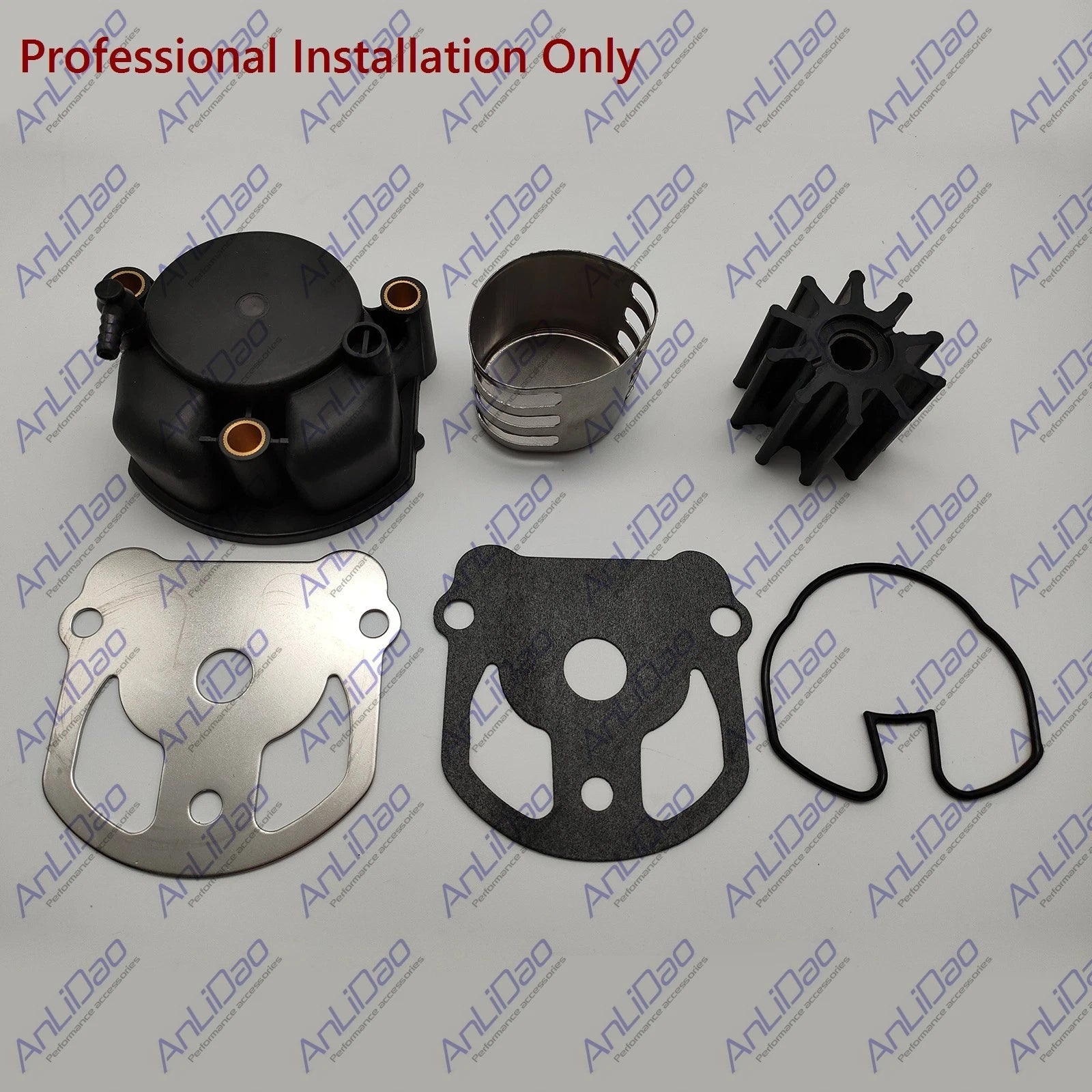 Water Pump Impeller Kit with Housing for OMC Cobra (984461, 983895, 984744)